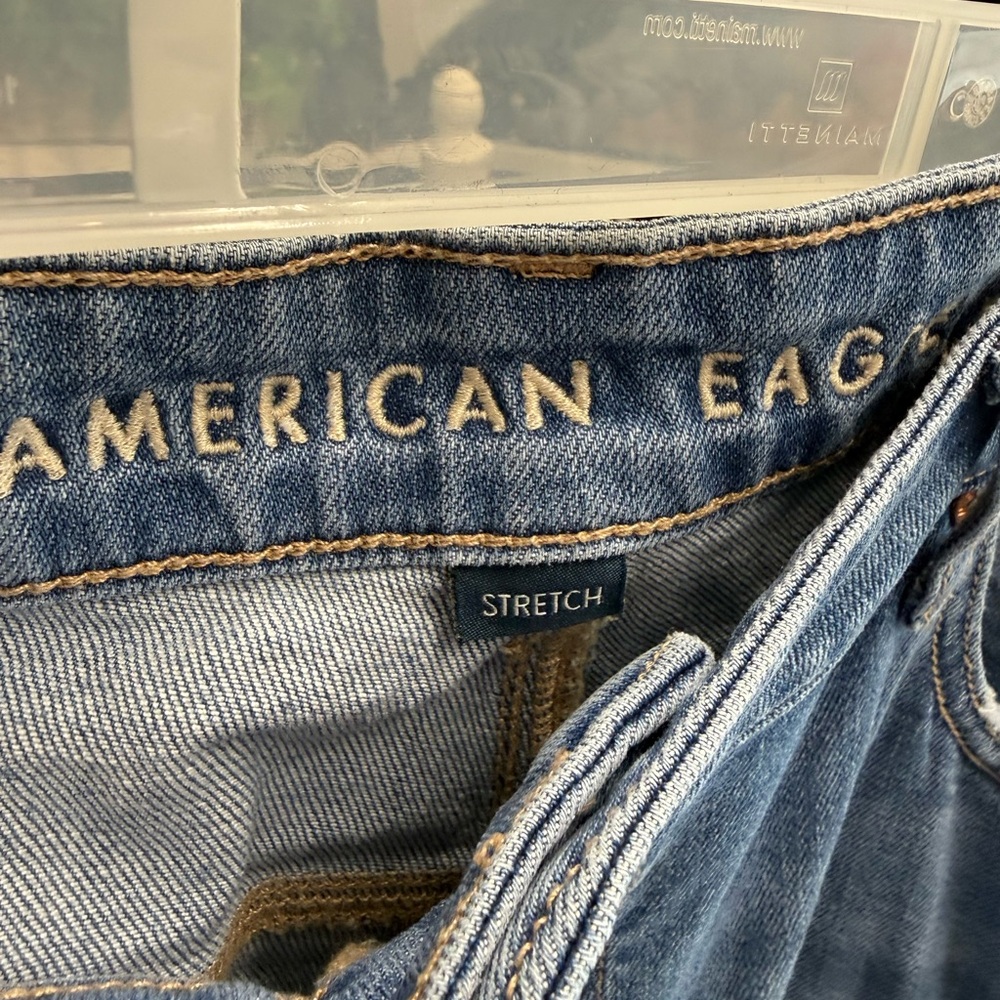 American Eagle Curvy Super High Rise Baggy Wide Leg Dreamy Drape Jeans Tall XL - Picture 4 of 10